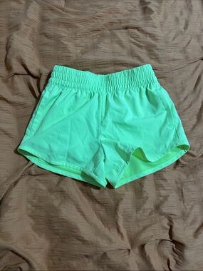 GAP Neon Mint Athletic Elastic-Waist Girls' Shorts